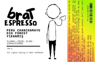 Peru Chanchamayo Eco Forest (Yıkanmış)